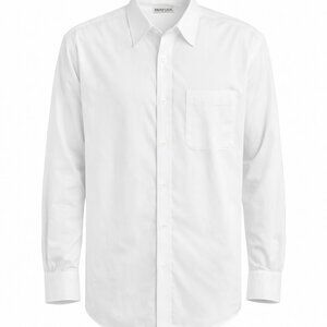 👔 Refuge Men’s White Button-Down Dress Shirt Long Sleeve Size Large
